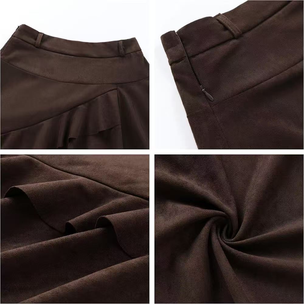 Ruffled Midi Skirt