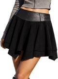 Faux Suede Mini Skirt