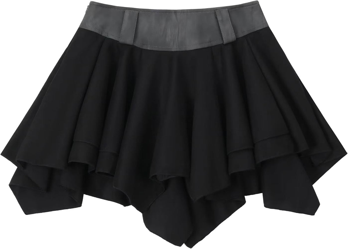Faux Suede Mini Skirt