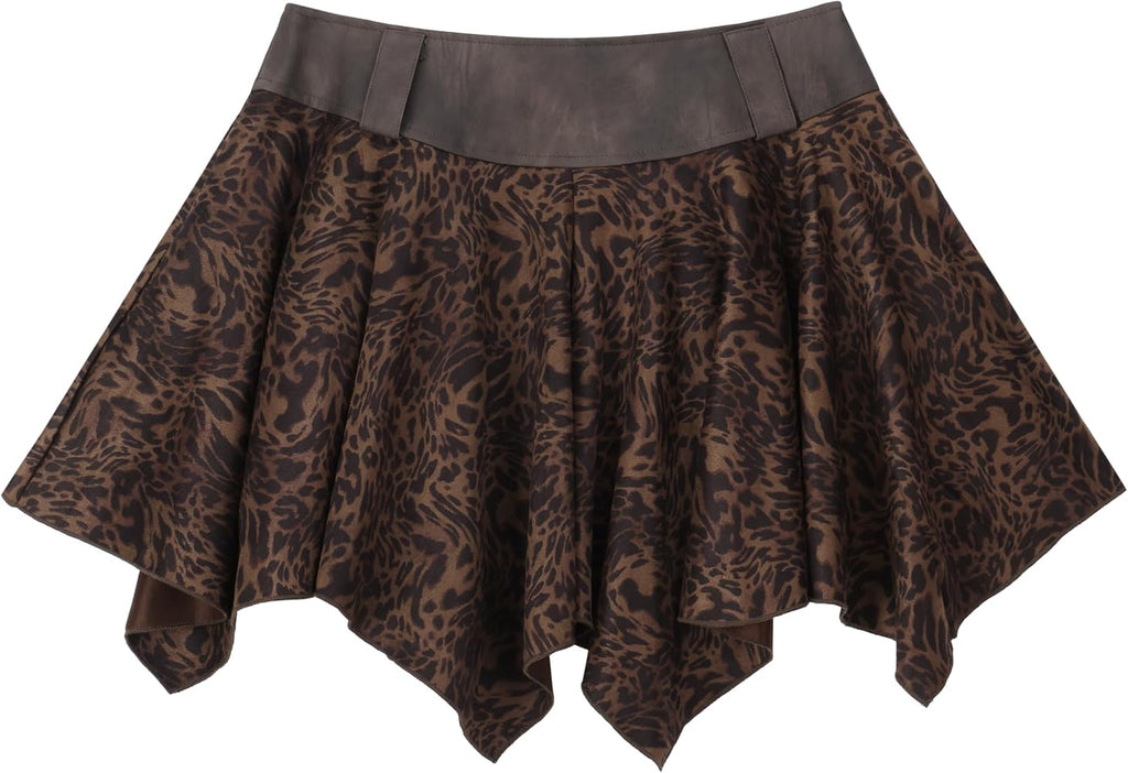 Faux Suede Mini Skirt