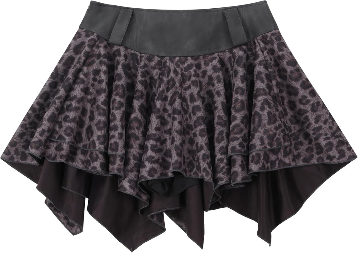 Faux Suede Mini Skirt