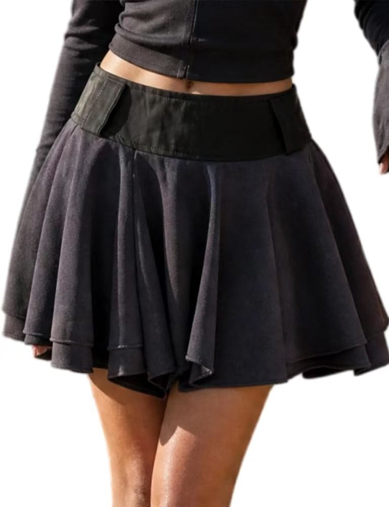 Faux Suede Mini Skirt