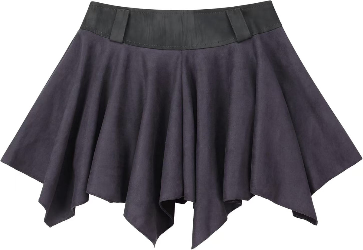 Faux Suede Mini Skirt