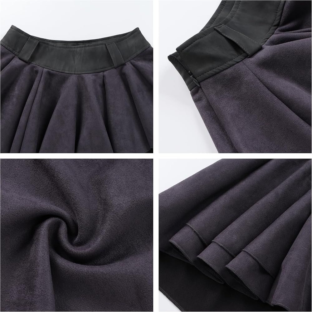 Faux Suede Mini Skirt