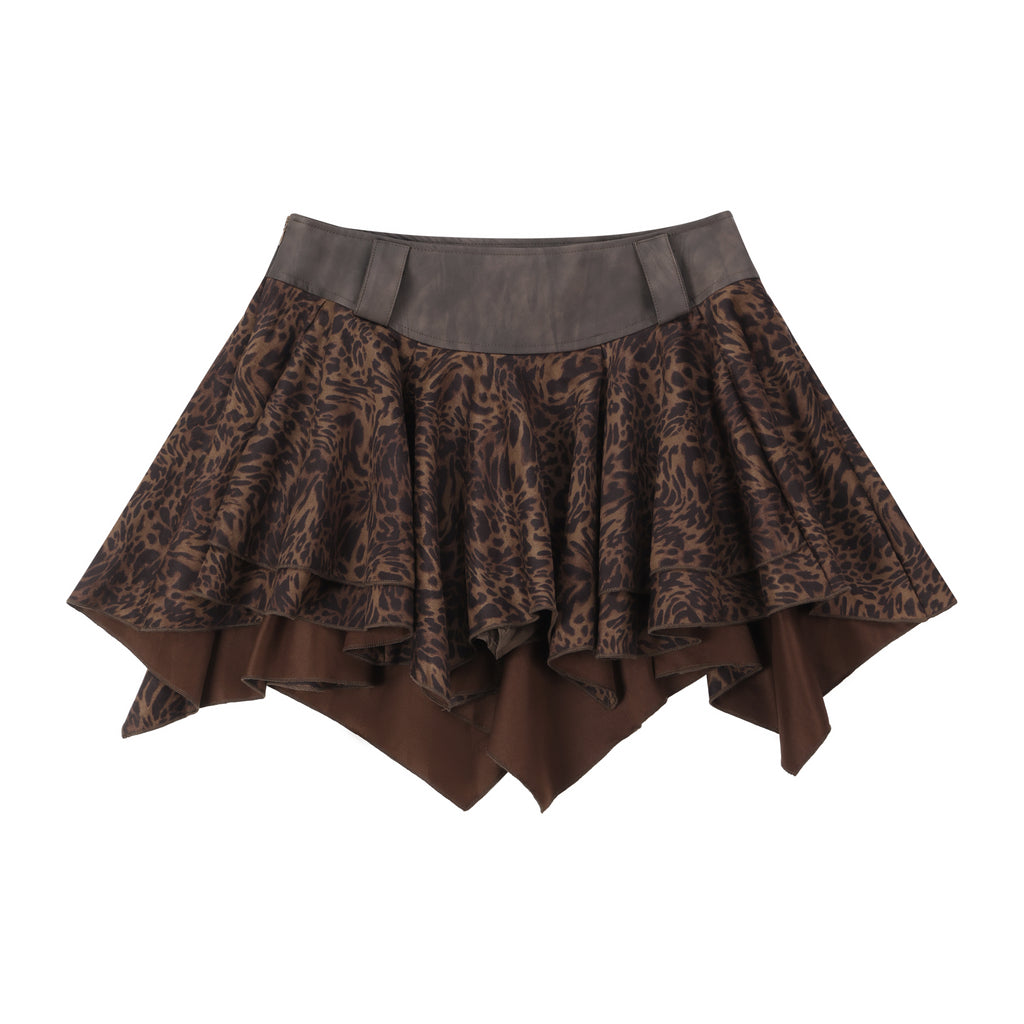 Faux Suede Mini Skirt