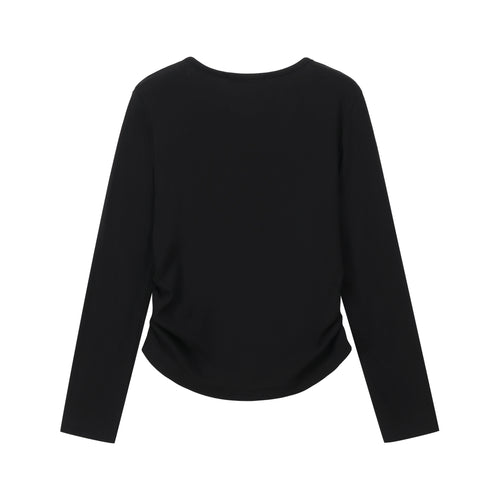 Ribbed Henley T-Shirt