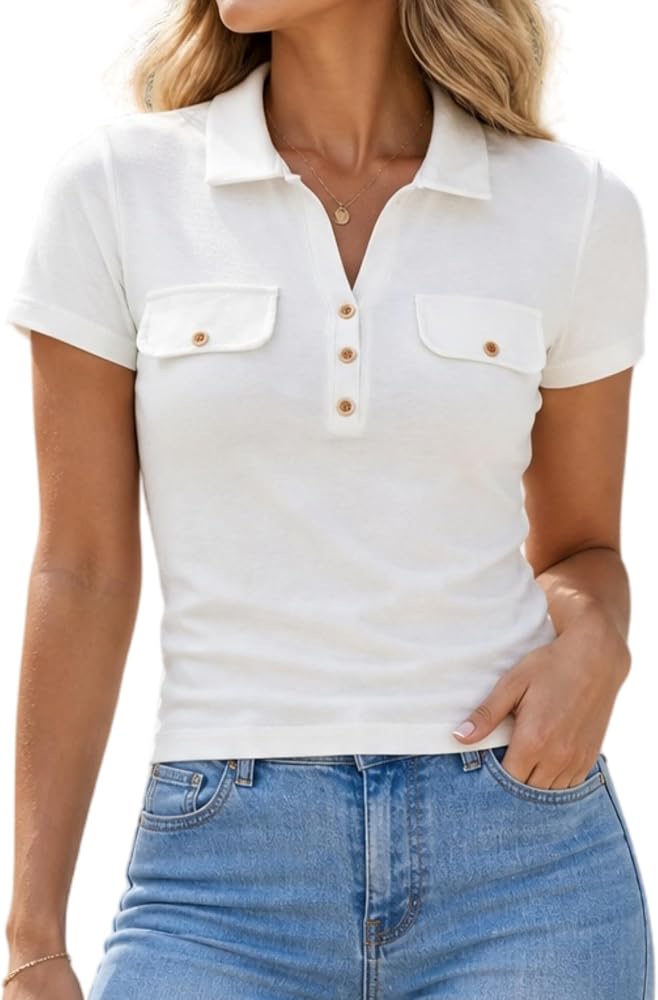 V Neck Work Tops